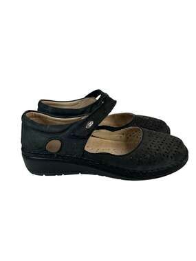 Grunland Nessi Comfort Mary Jane Orthopedic Walking Flats Black Euro 40 9